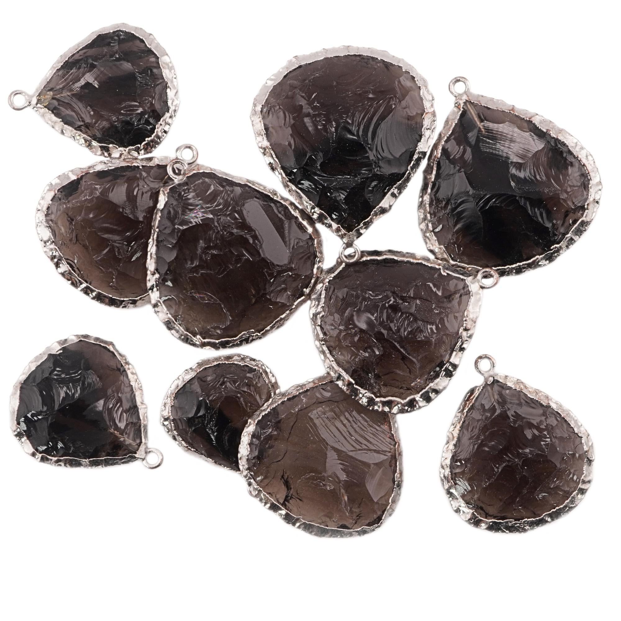 handmade jewelry smoky quartz pendant