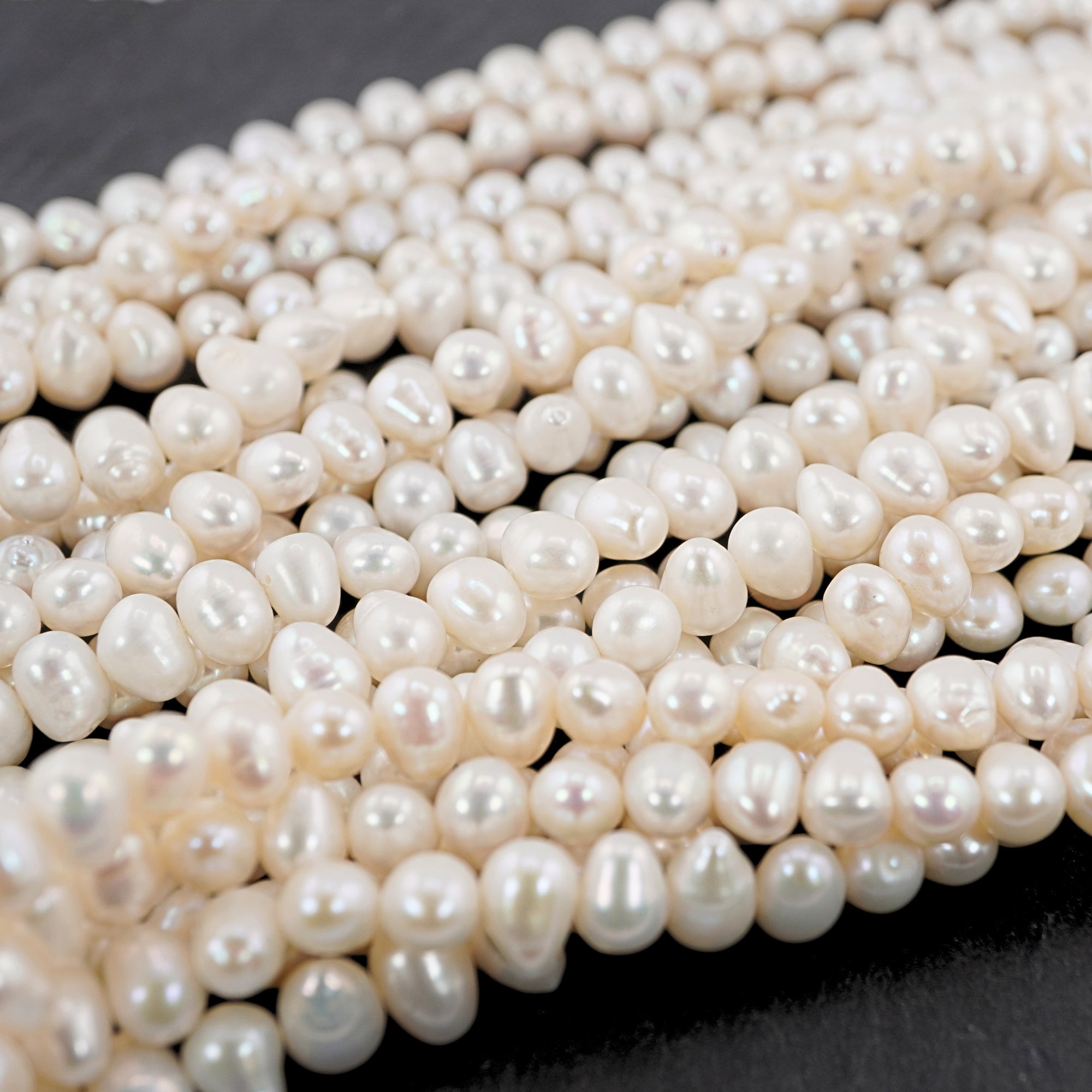 jewelry supplies white freshwater pearls