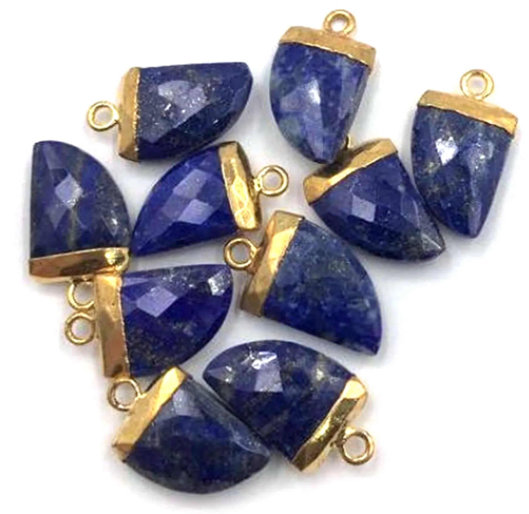 lapis lazuli horn shape pendant