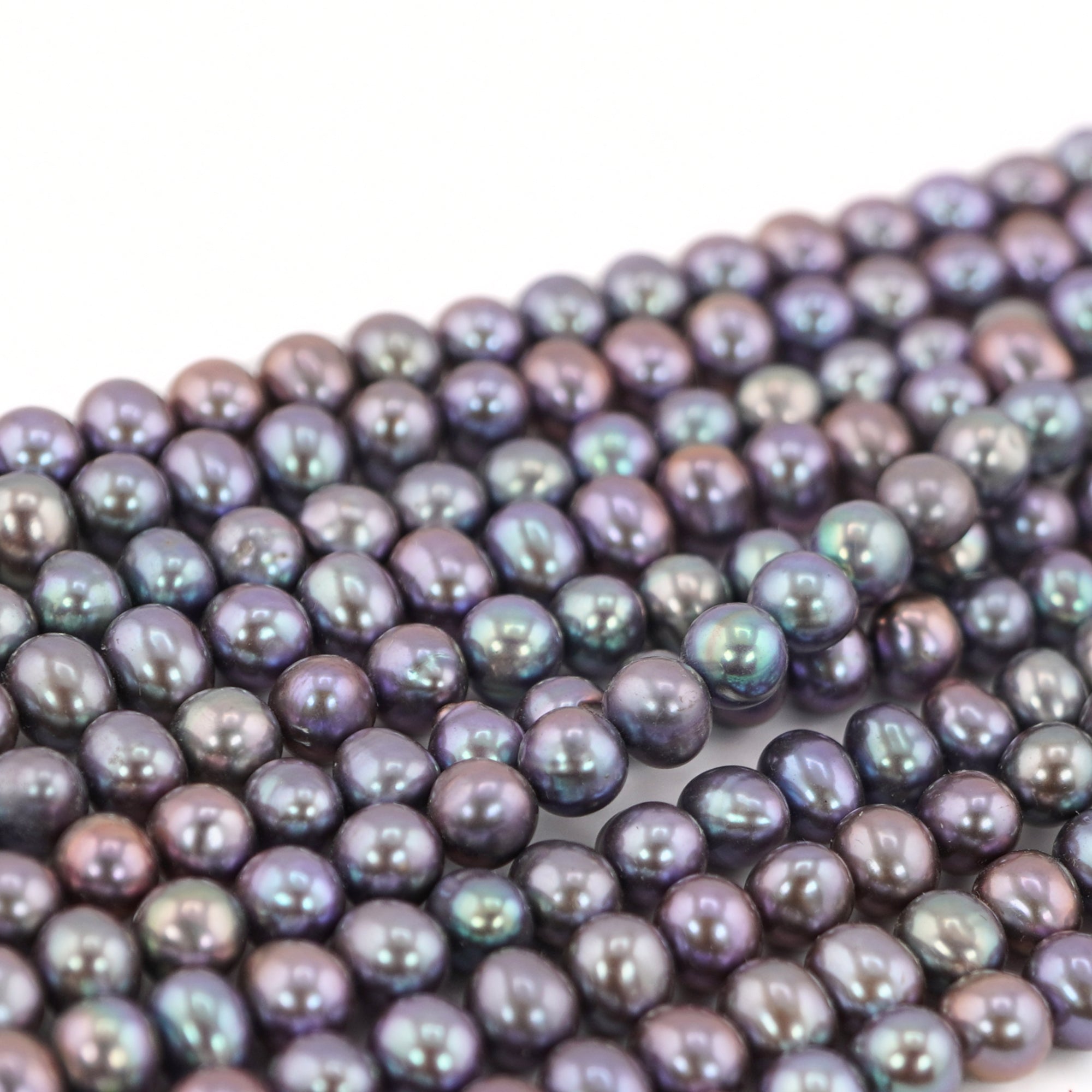 metallic sheen pearl beads