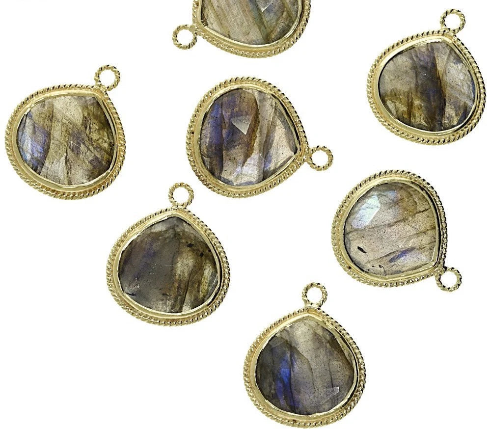 natural labradorite gemstone pendant