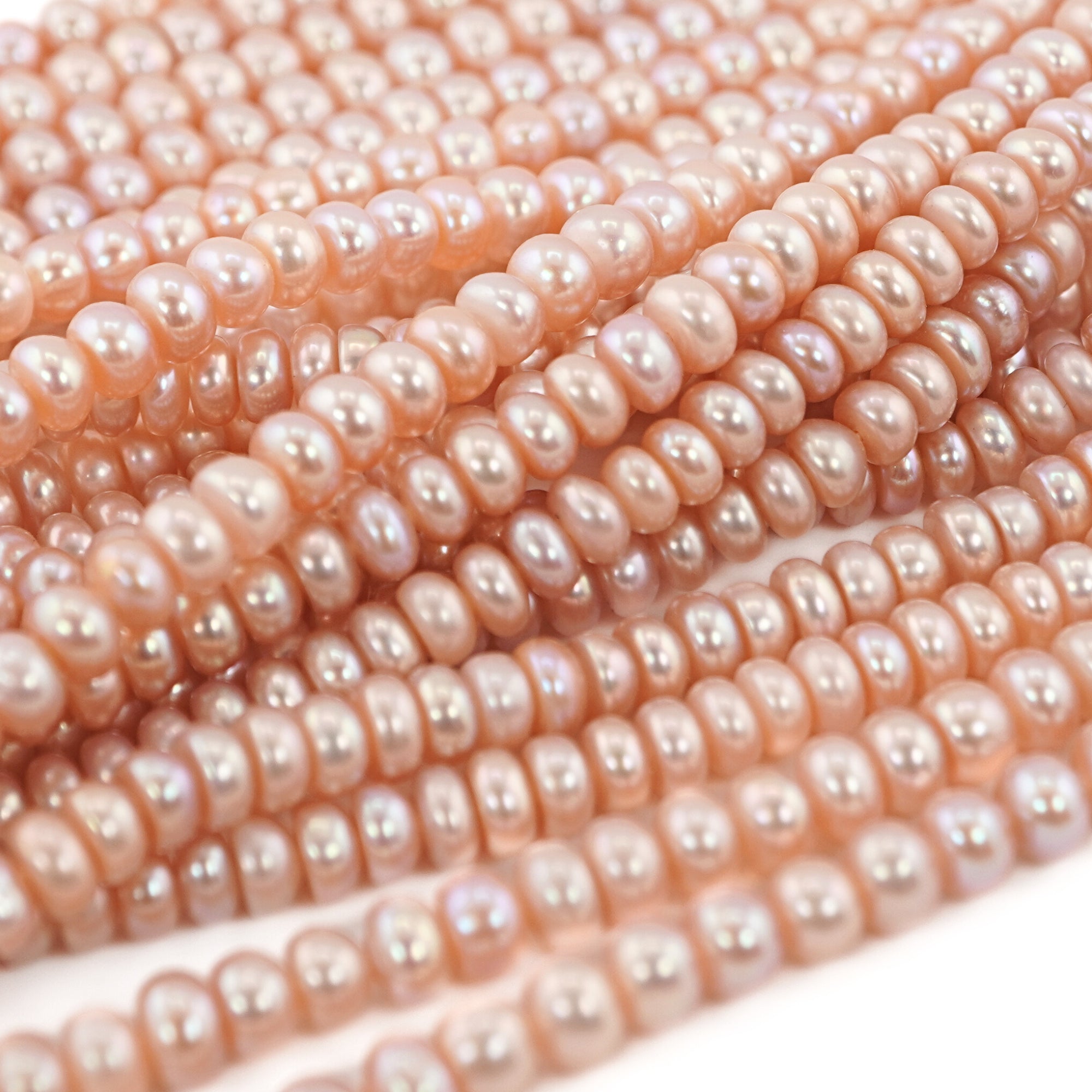 natural peach tone pearl beads