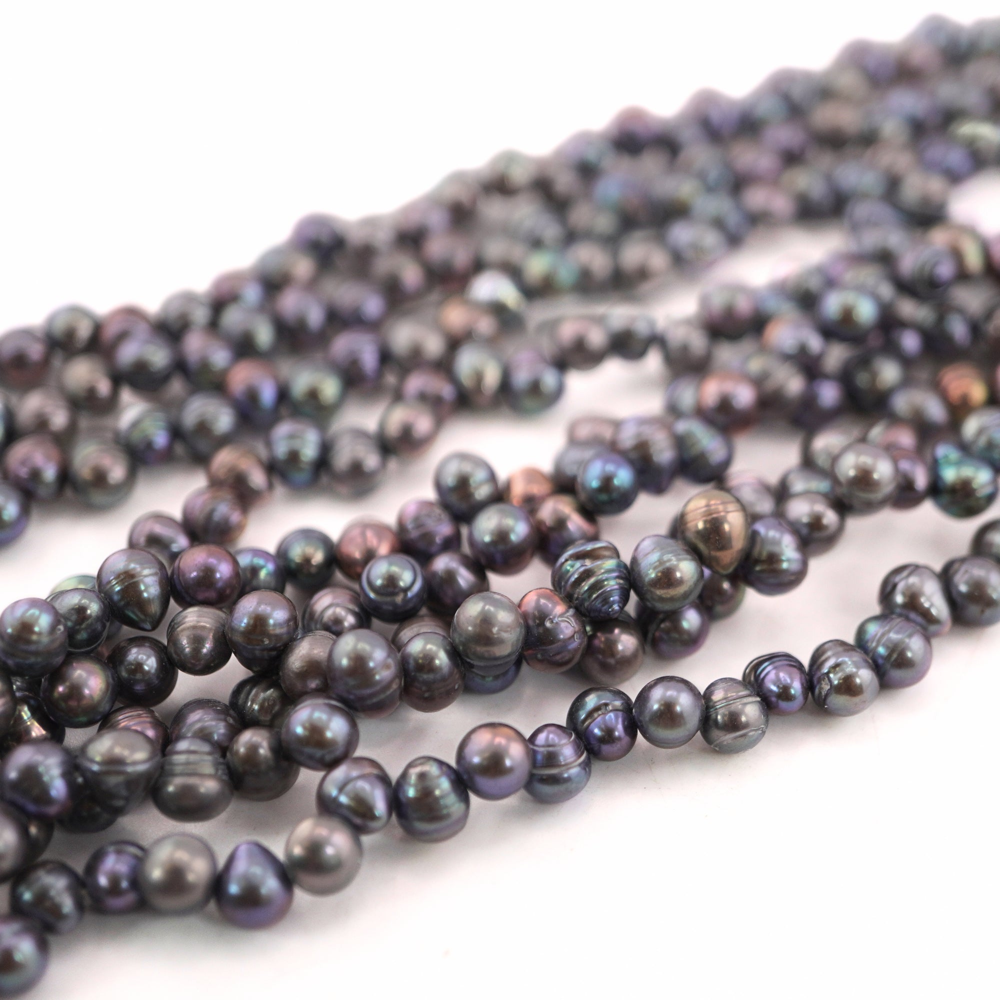 natural potato shaped pearl beads