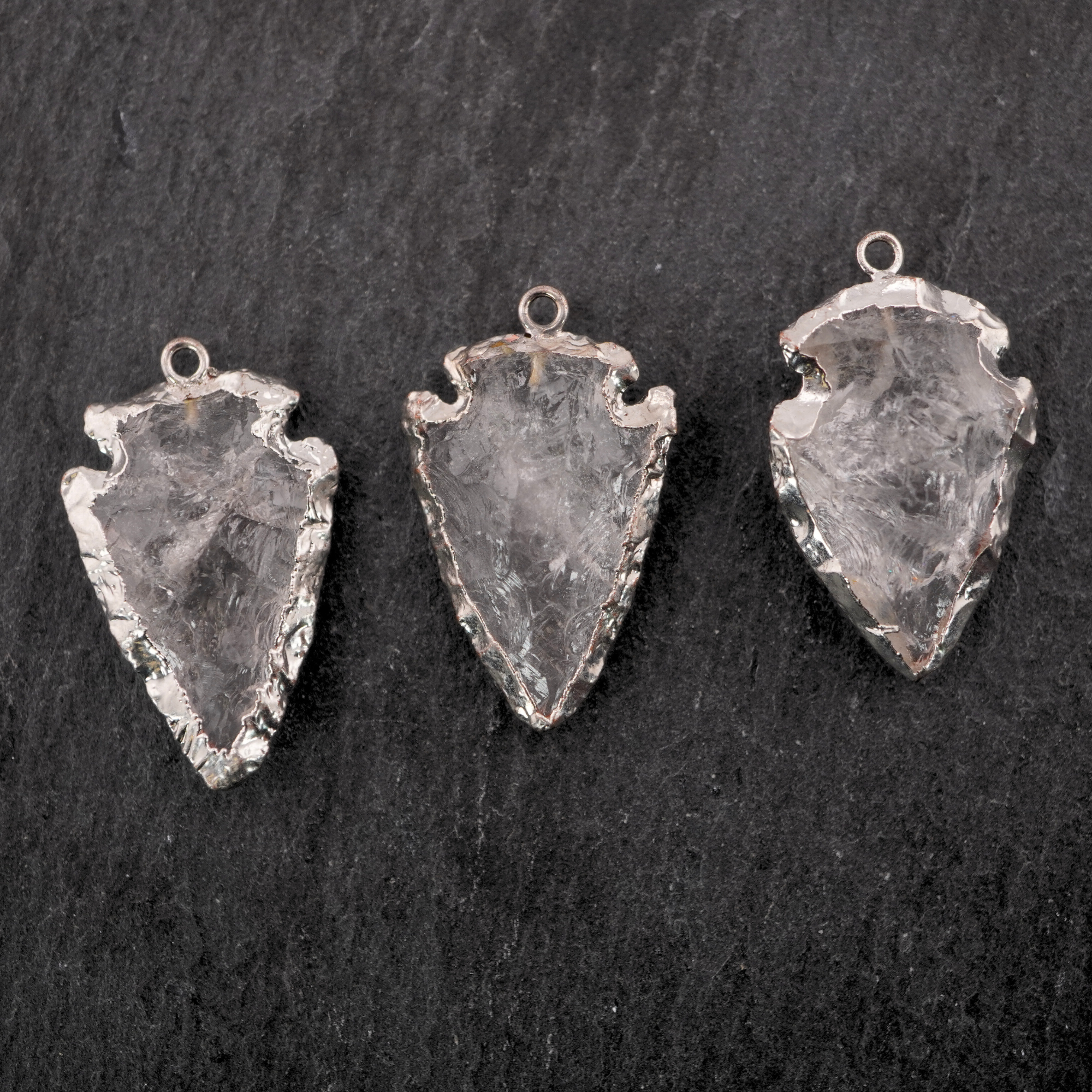 quartz pendant charm for necklace making