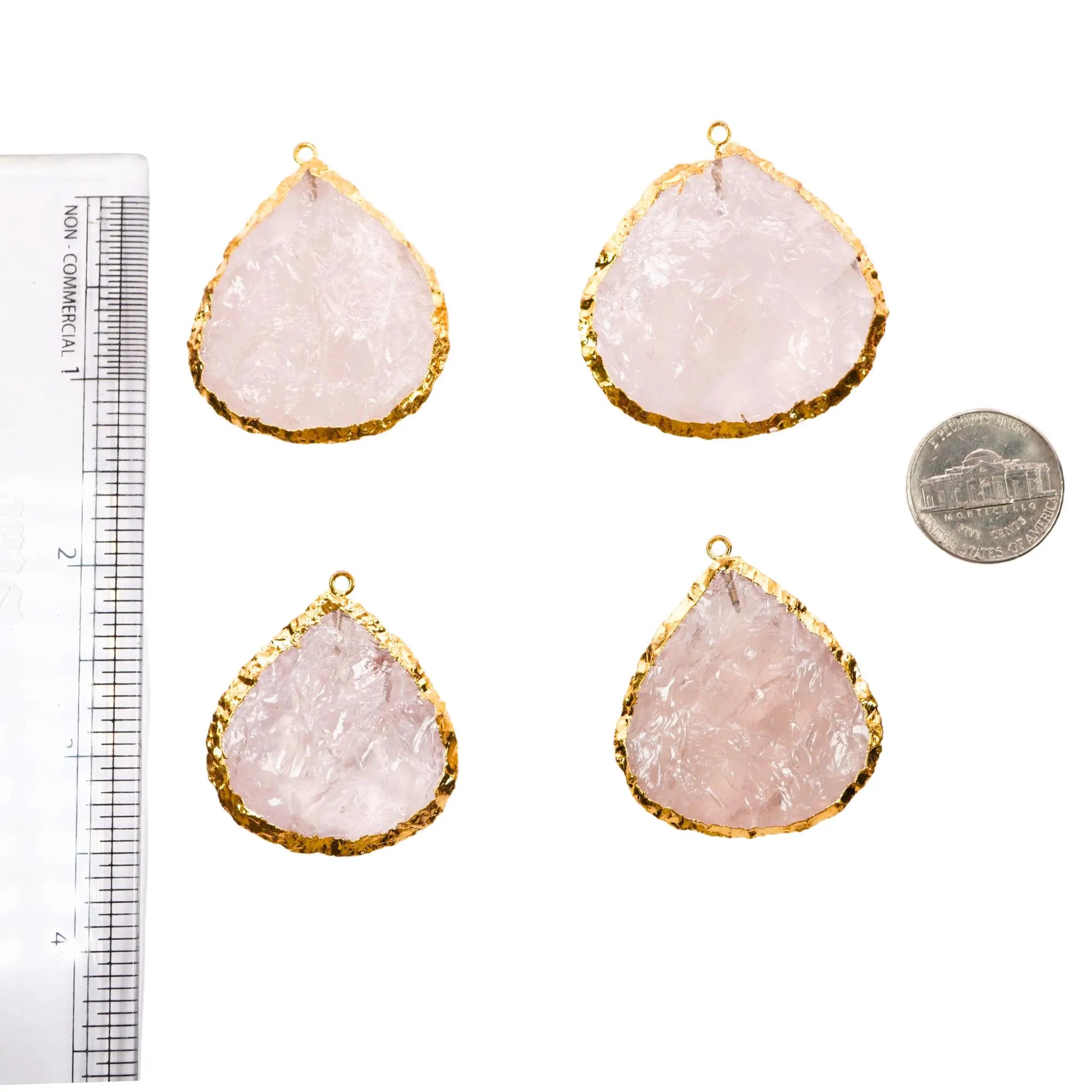 rose quartz heart pendant for jewelry