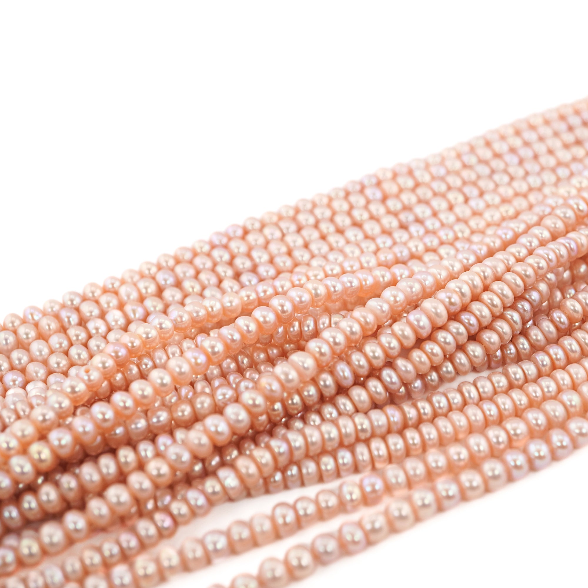 round pearls 5mm peach