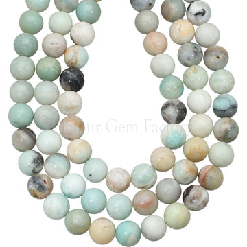 10MM Amazonite Smooth Round Beads Wholesale