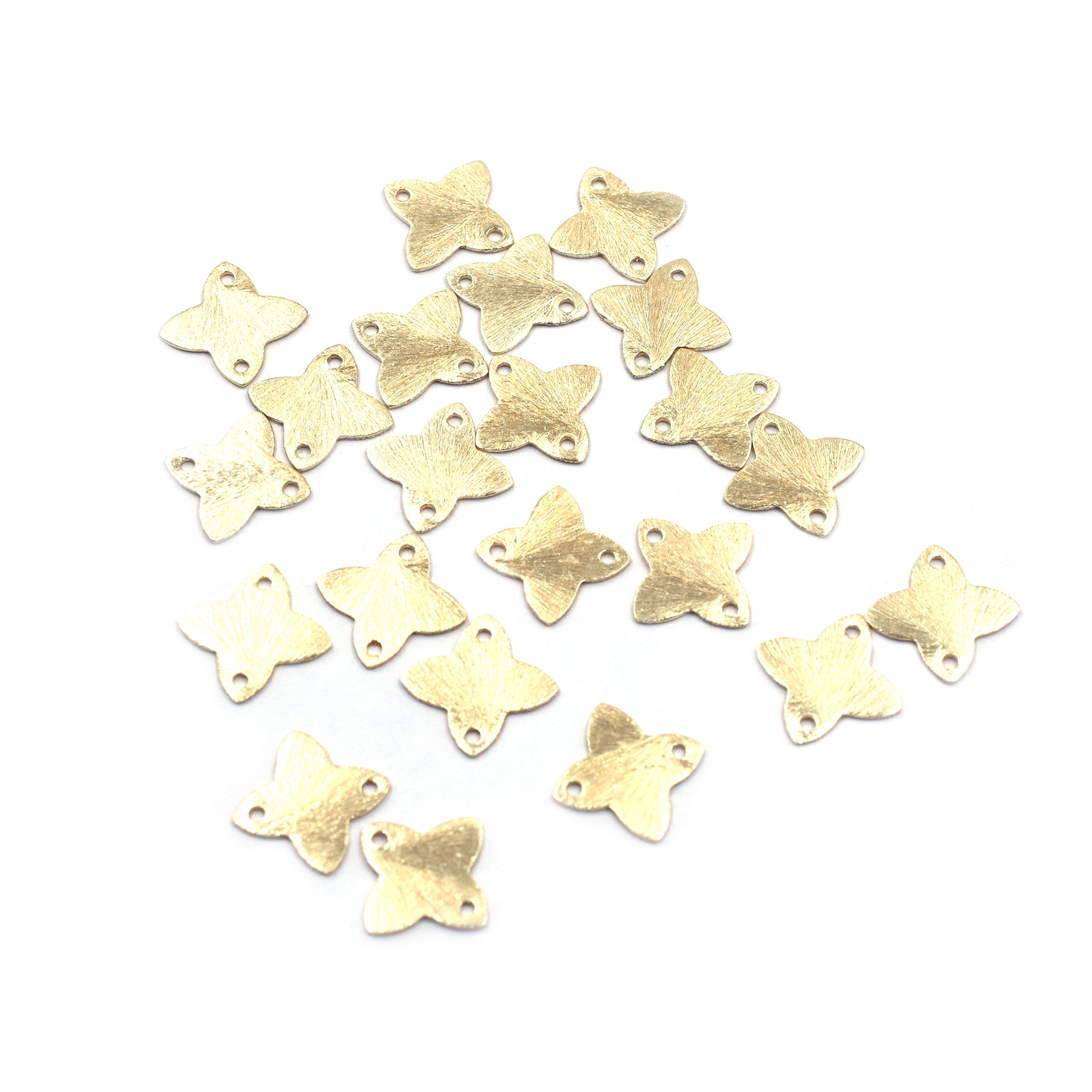 12mm Matte Finish Brass Jewelry Beads