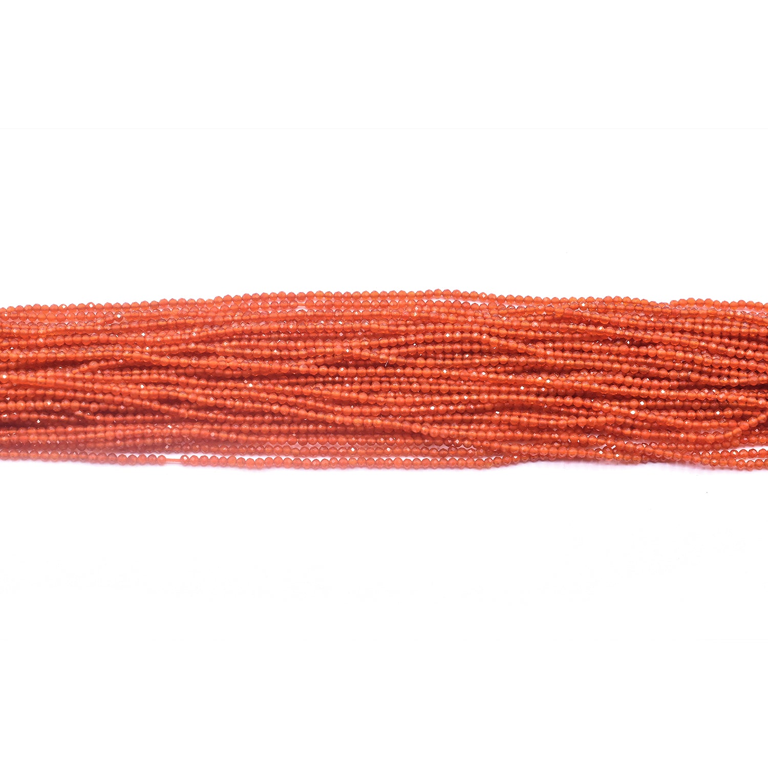 Red Onyx  3 To 4 MM Faceted Rondelle Shape Beads Strand - Jaipur Gem Factory