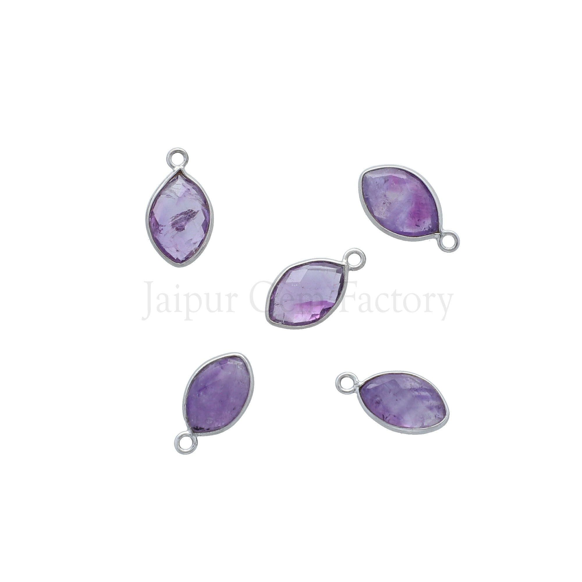 13x9 MM Amethyst Pendant for Jewelry Making