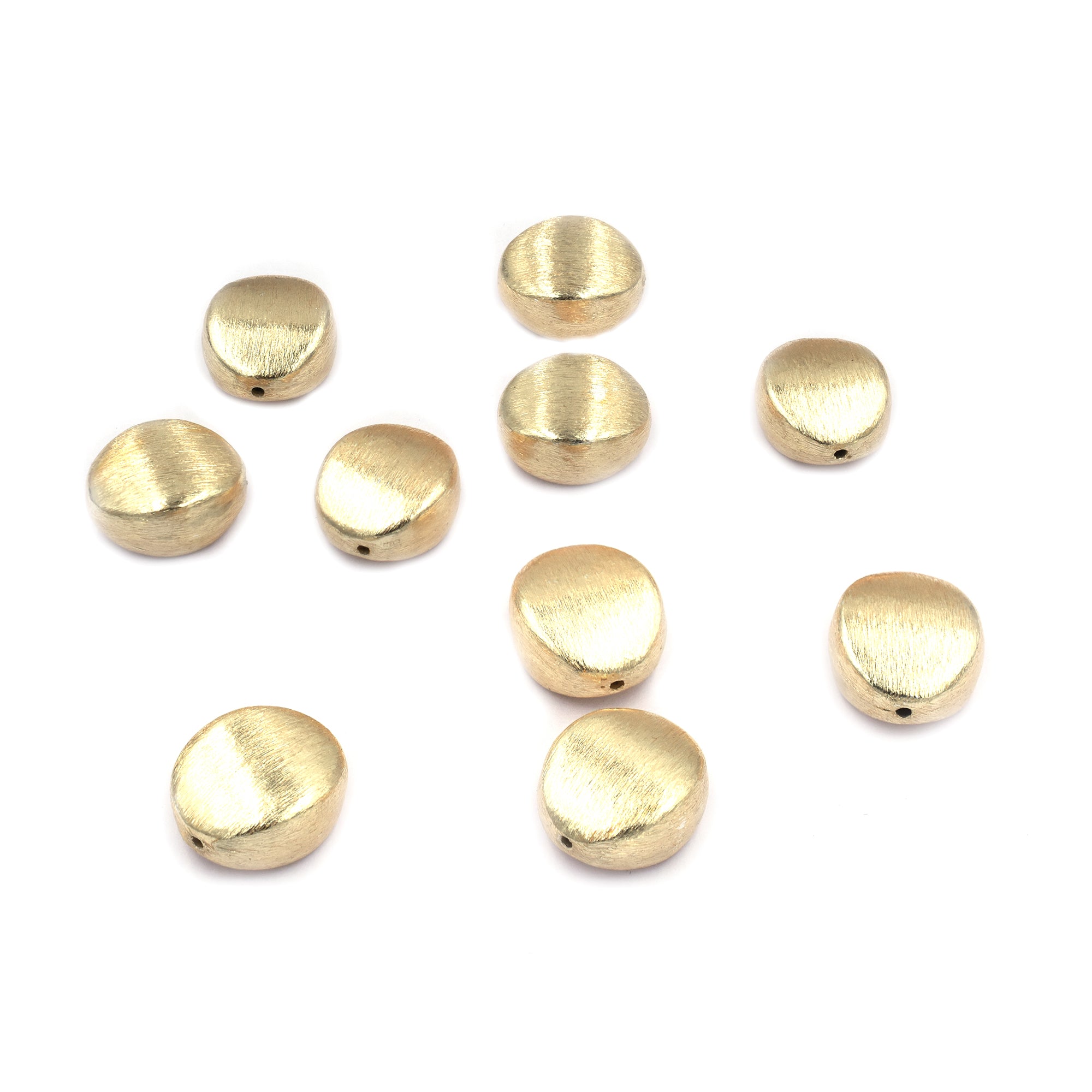 16mm Gold Plated Copper Beads
