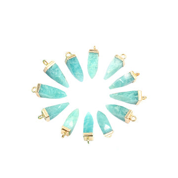 16x5MM Gold Plated Spike Pendant Wholesale