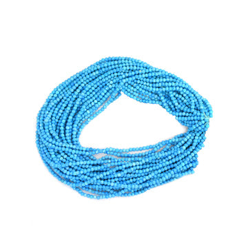 Howlite Faceted Rondelle Shape Beads Strand - Jaipur Gem Factory