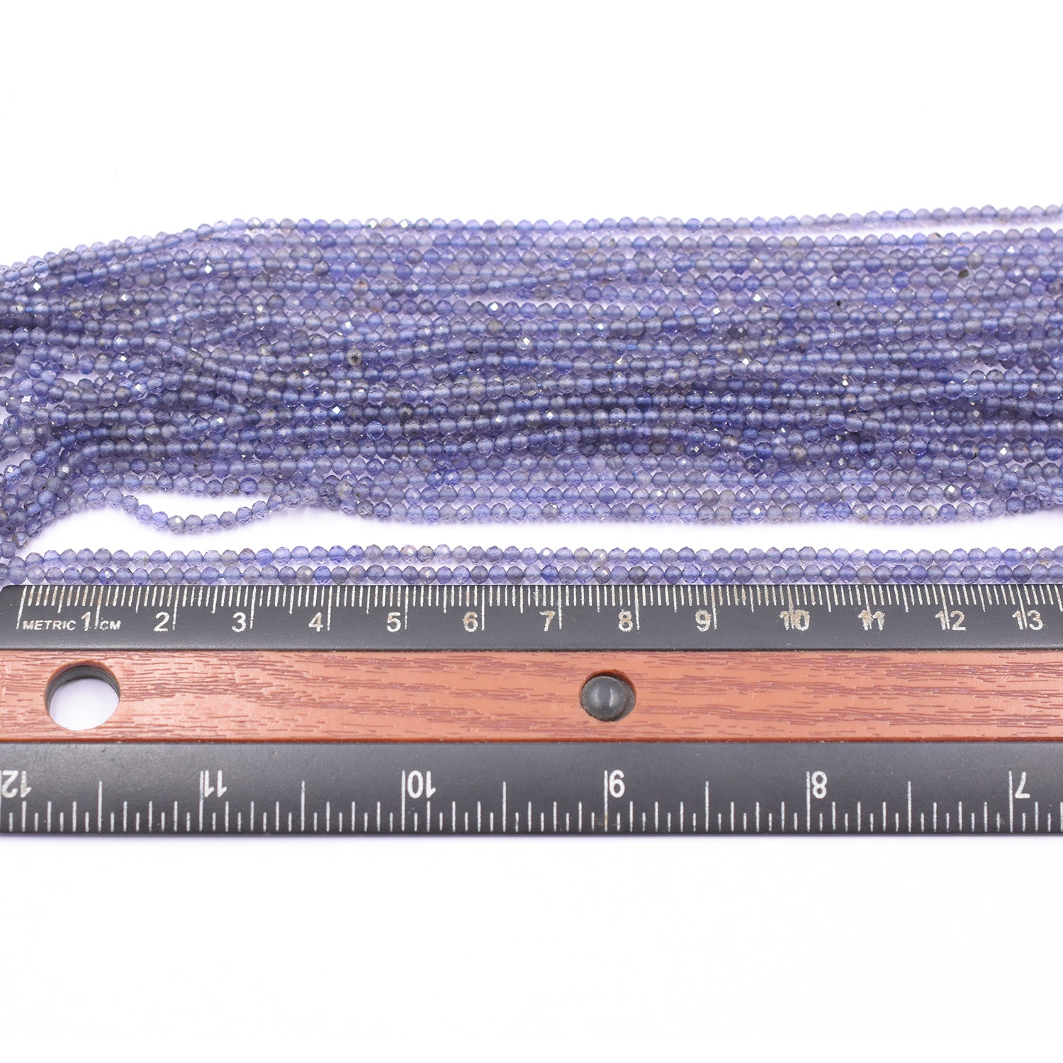 Iolite 2.5 To 3 MM Faceted Rondelle Shape Beads Strand - Jaipur Gem Factory