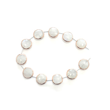 Rainbow moonstone round strand
