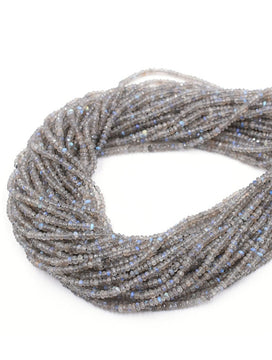 3mm and 4mm Labradorite Rondelle Wholesale Beads