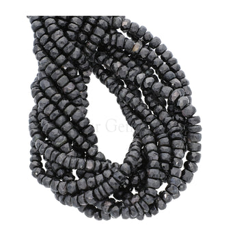 Hypersthene Faceted Rondelle Beads Strand