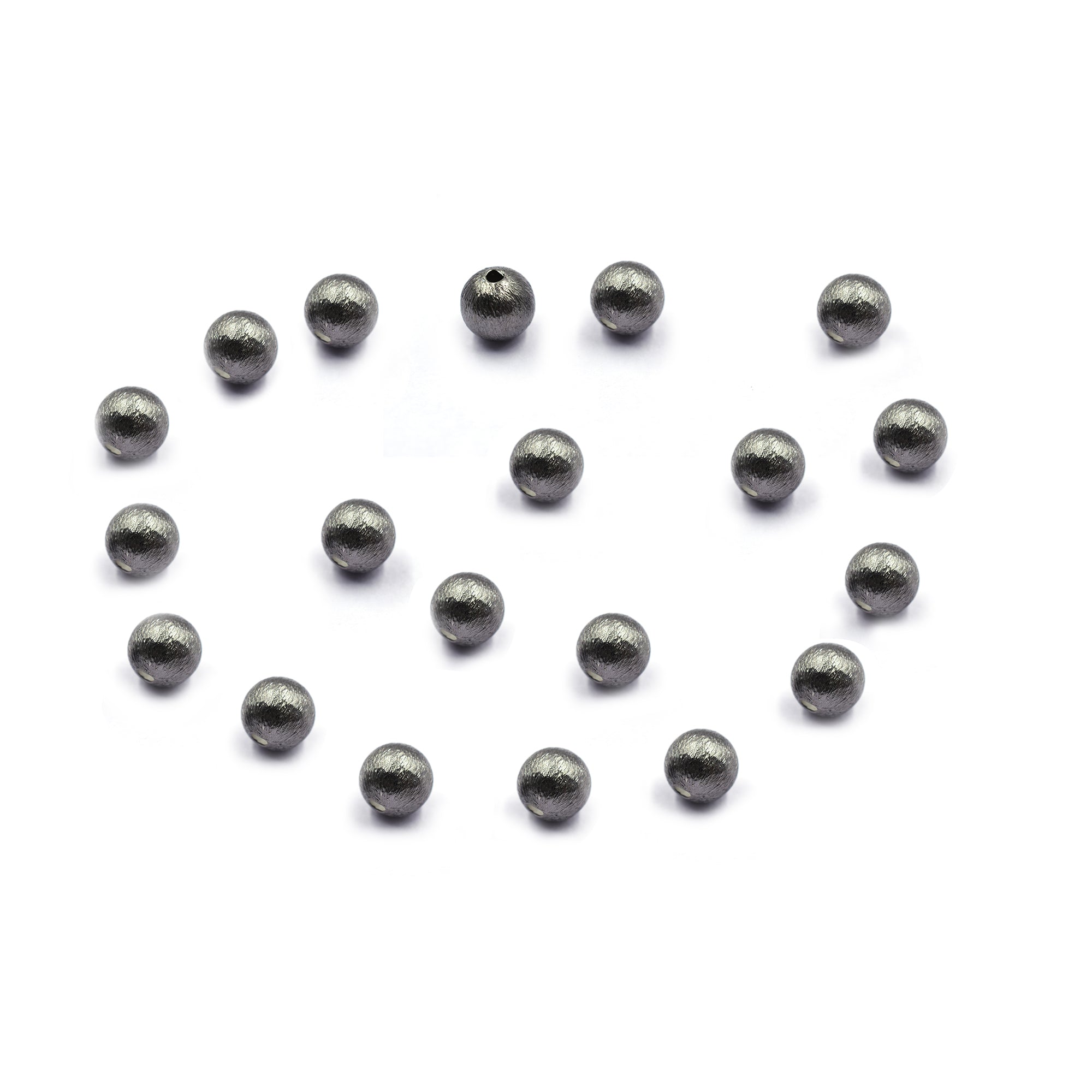 8mm black spacer beads