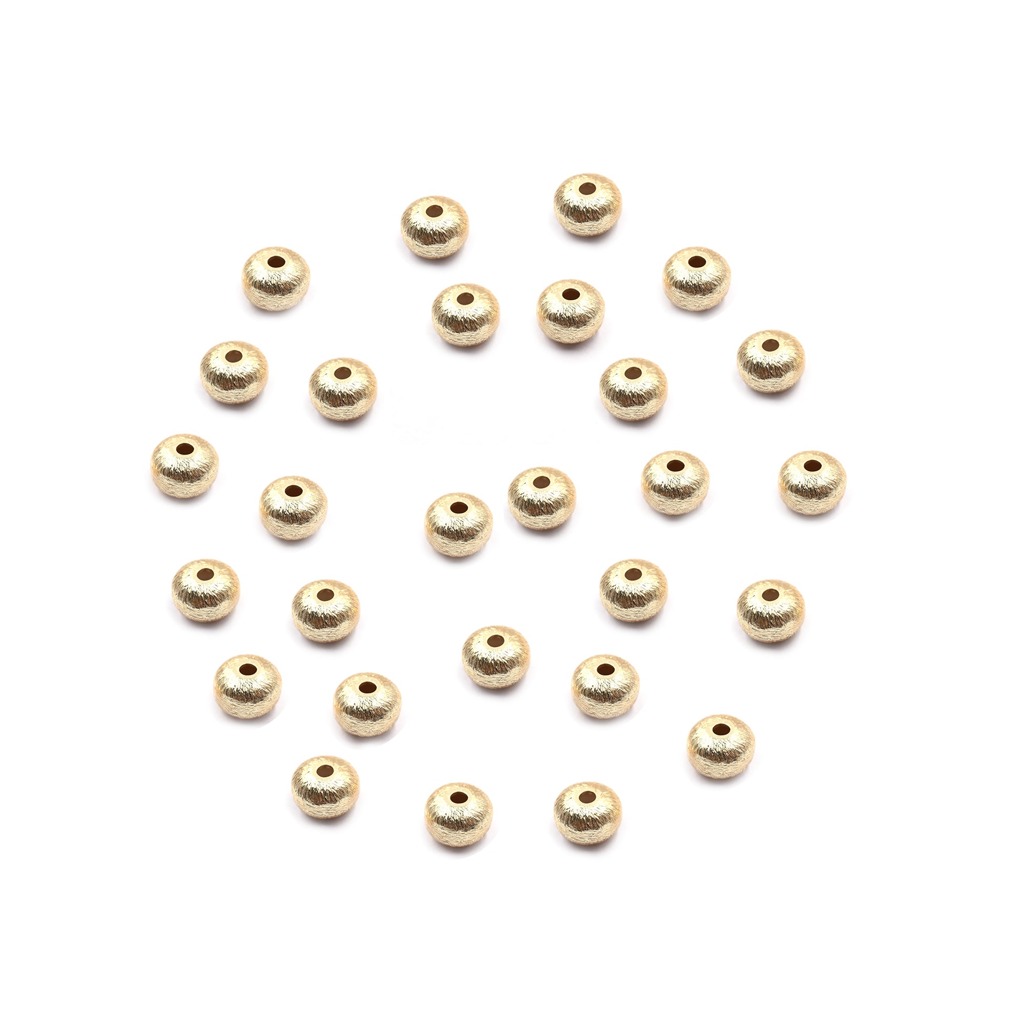 8mm gold plated spacer beads