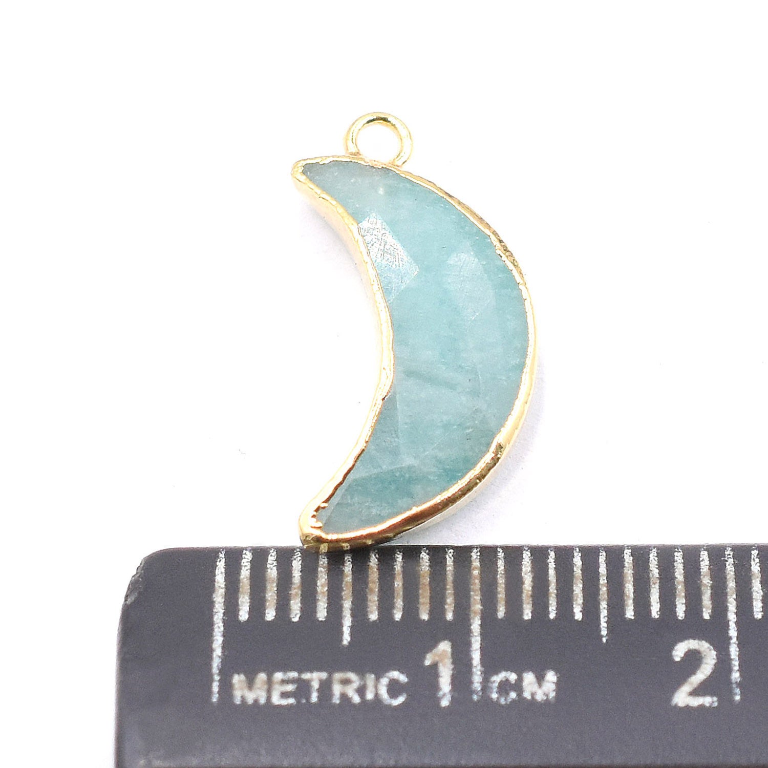 Stylish Amazonite rectangle connector for jewelry design
