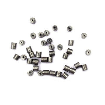 Black Finished Cylinder Copper Beads