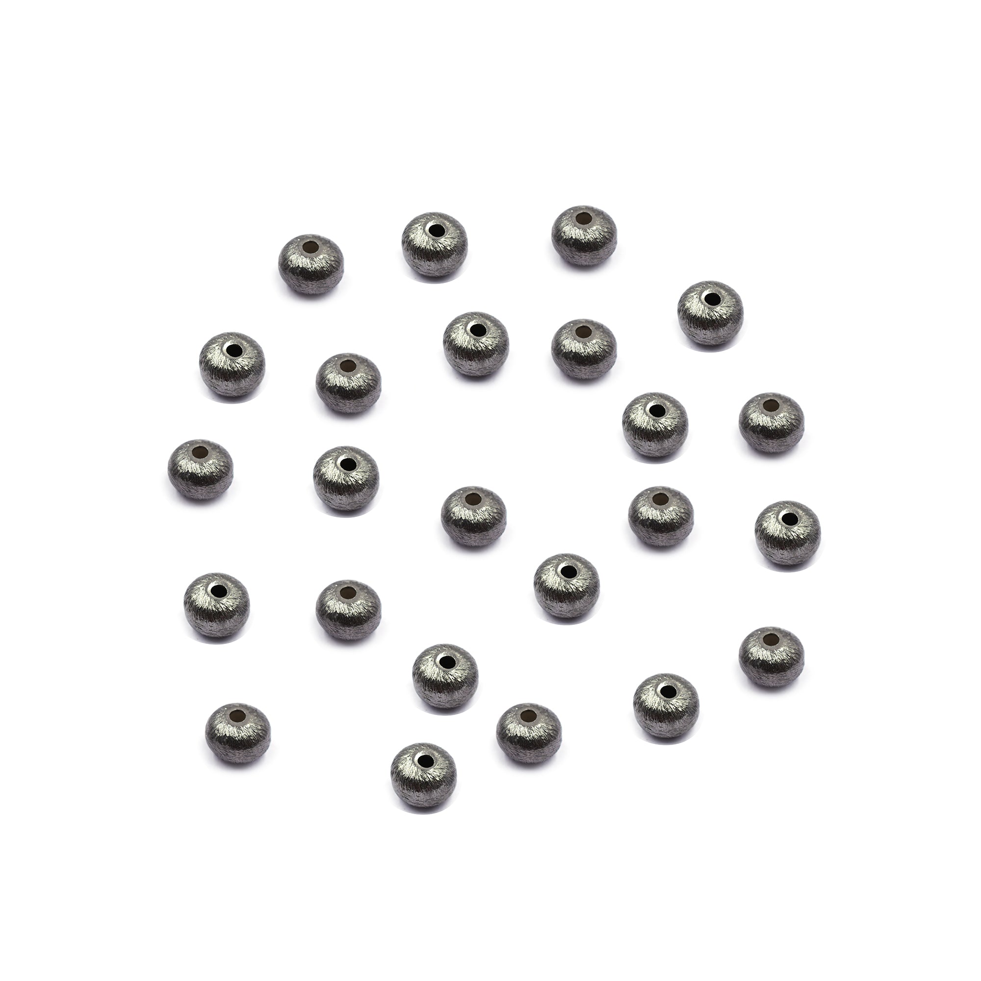 Black spacer beads copper finish