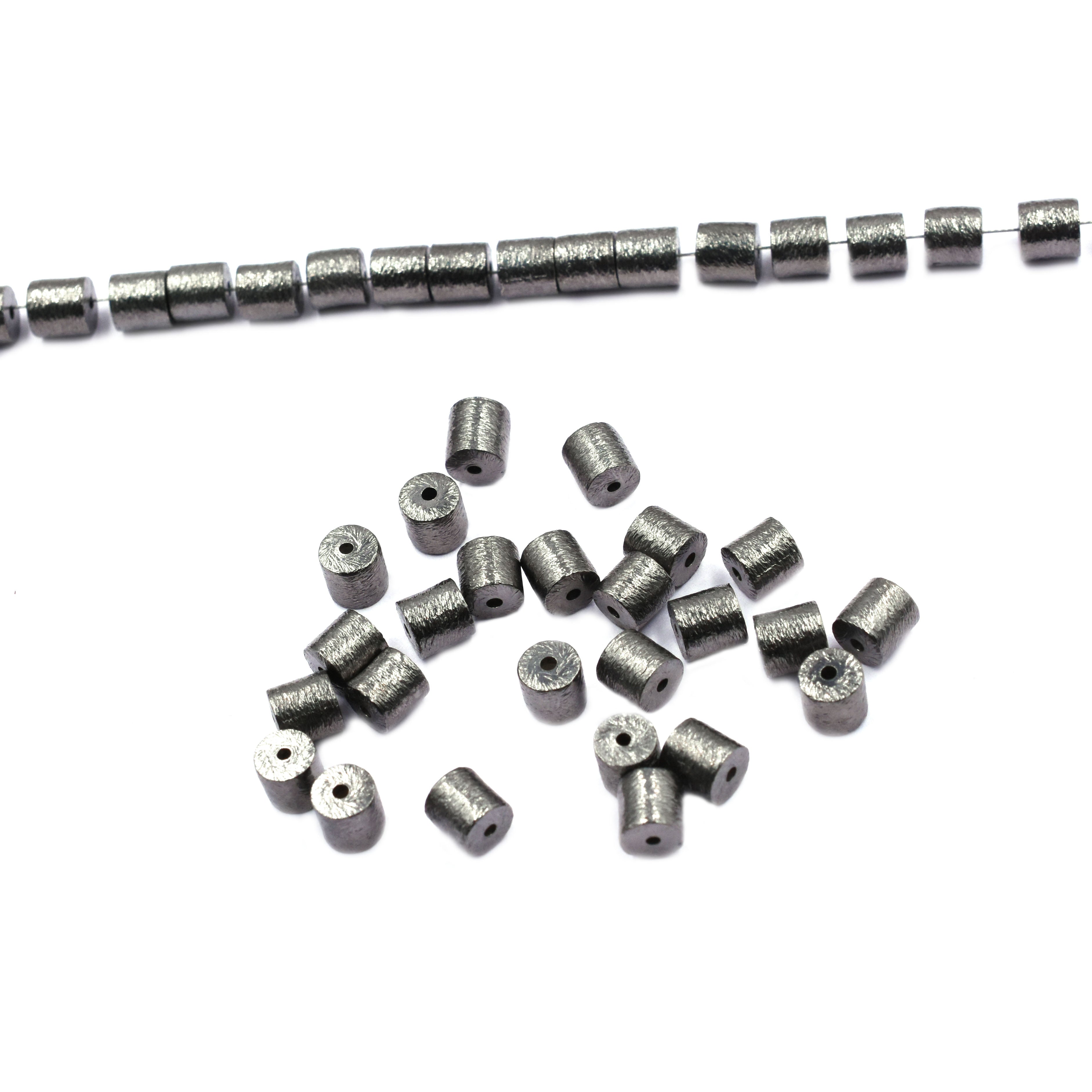 Brushed Matte Craft Beads 6mm