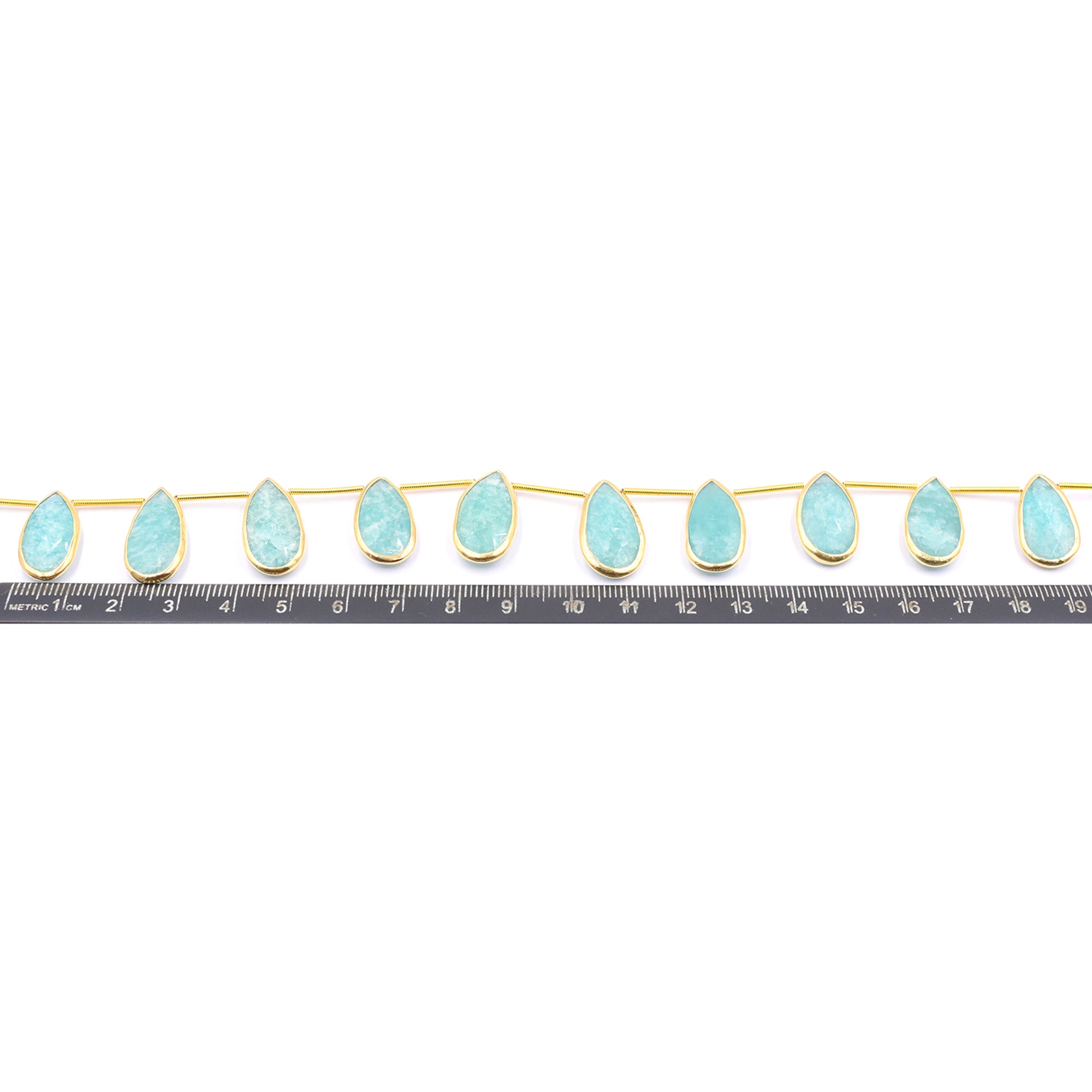 Bulk Amazonite Pear Shape Beads