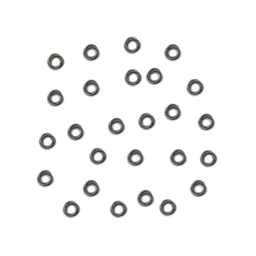 Bulk twisted jump rings black