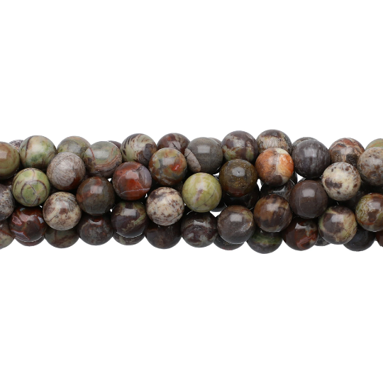 Opalite Jasper Smooth Round Beads 8mm 15 Inch Strand