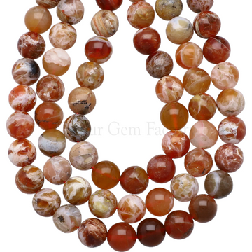 Brandy Opal Smooth Round Beads 8mm 15 Inch Strand