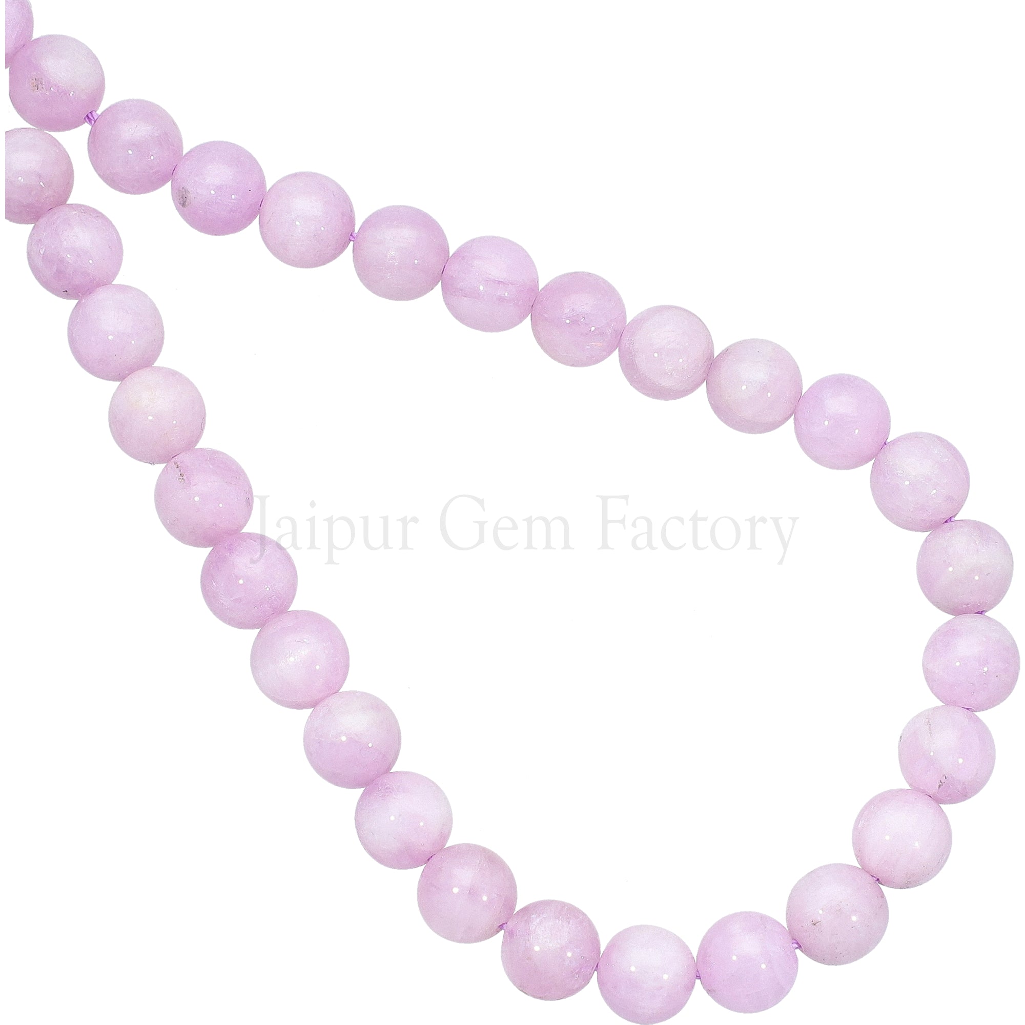 8 MM Kunzite Smooth Round Beads 14 Inches Strand