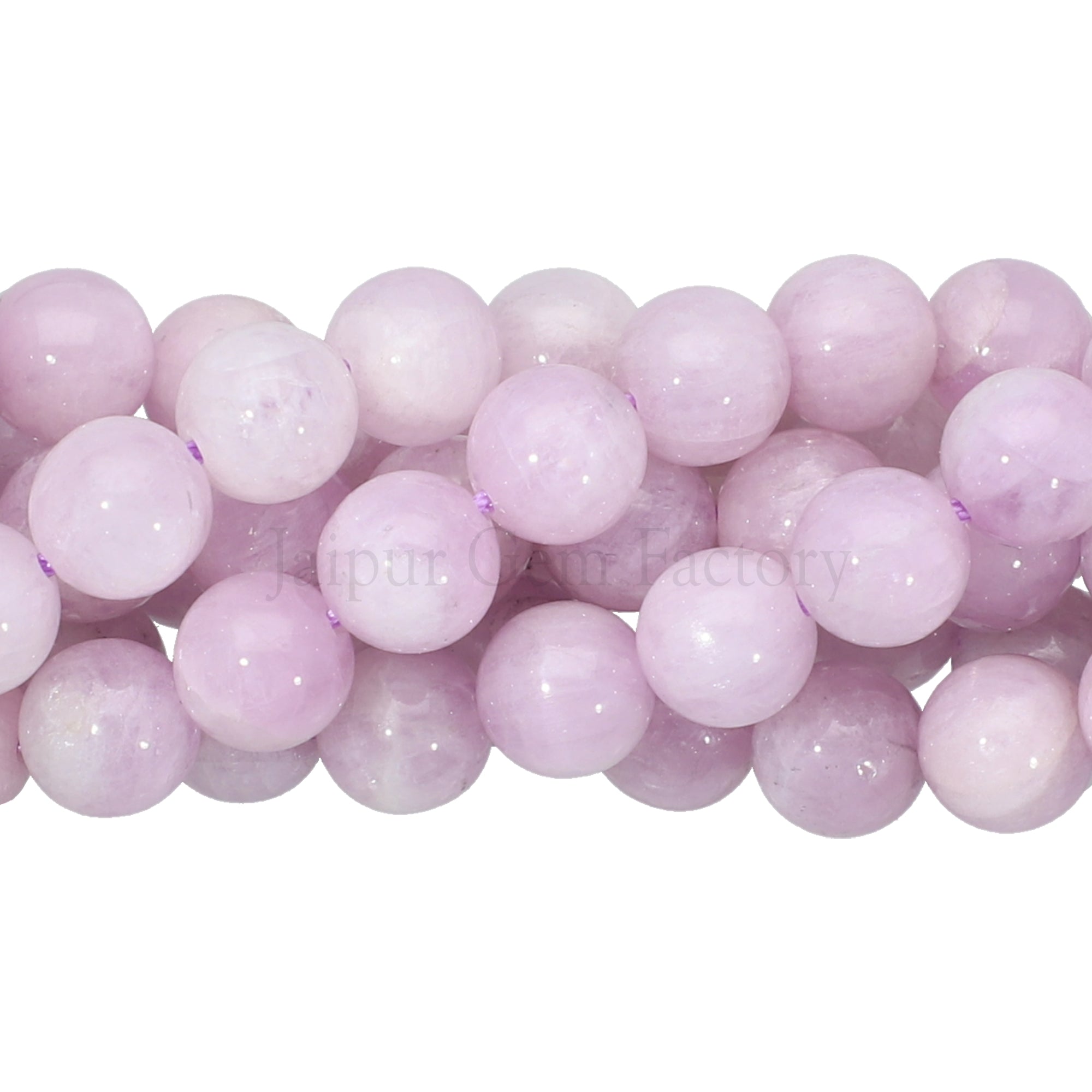 8 MM Kunzite Smooth Round Beads 14 Inches Strand