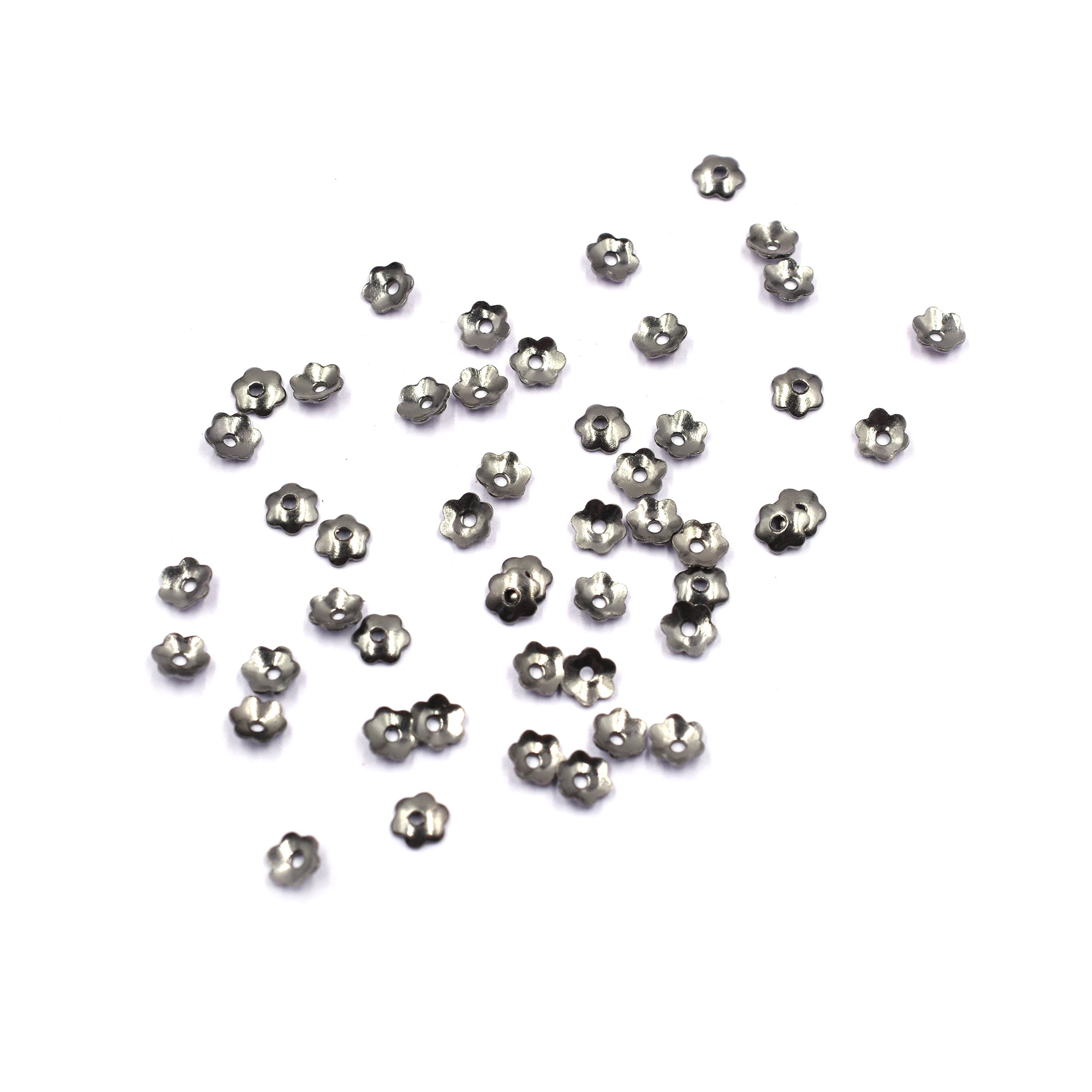 Copper bead caps for jewelry making