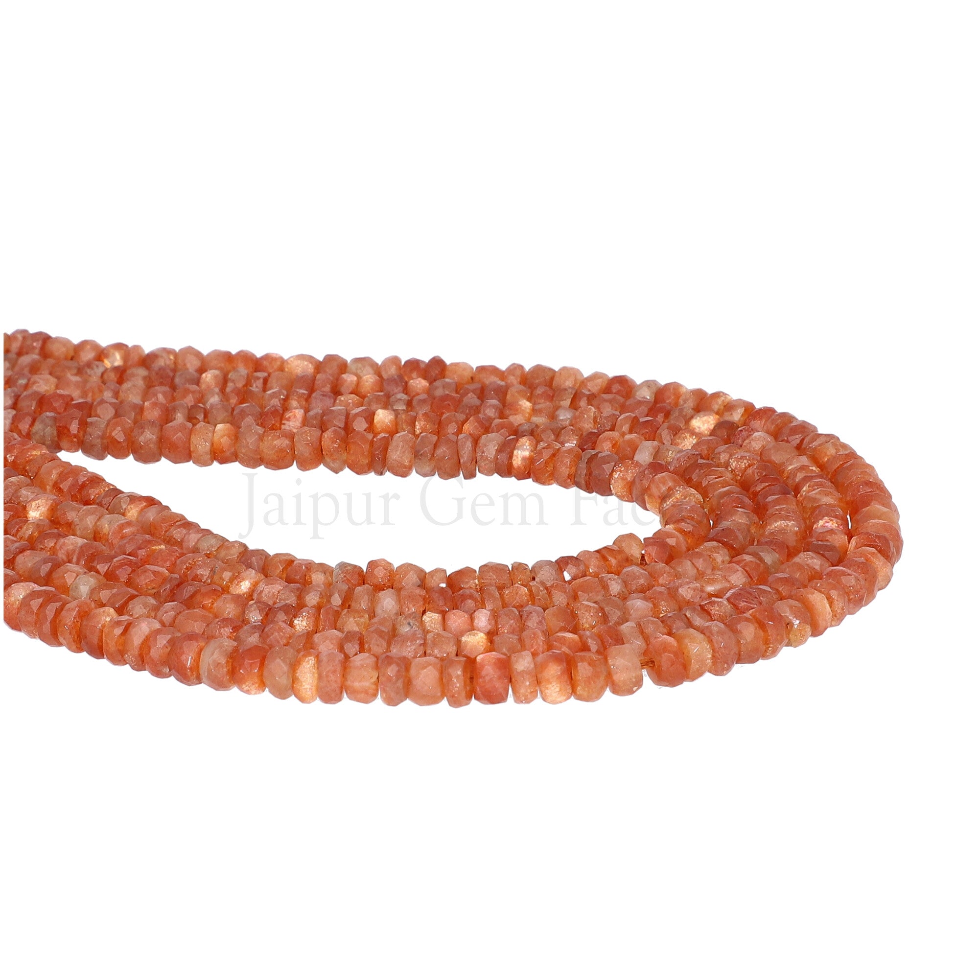 Faceted Rondelle Gemstone Beads