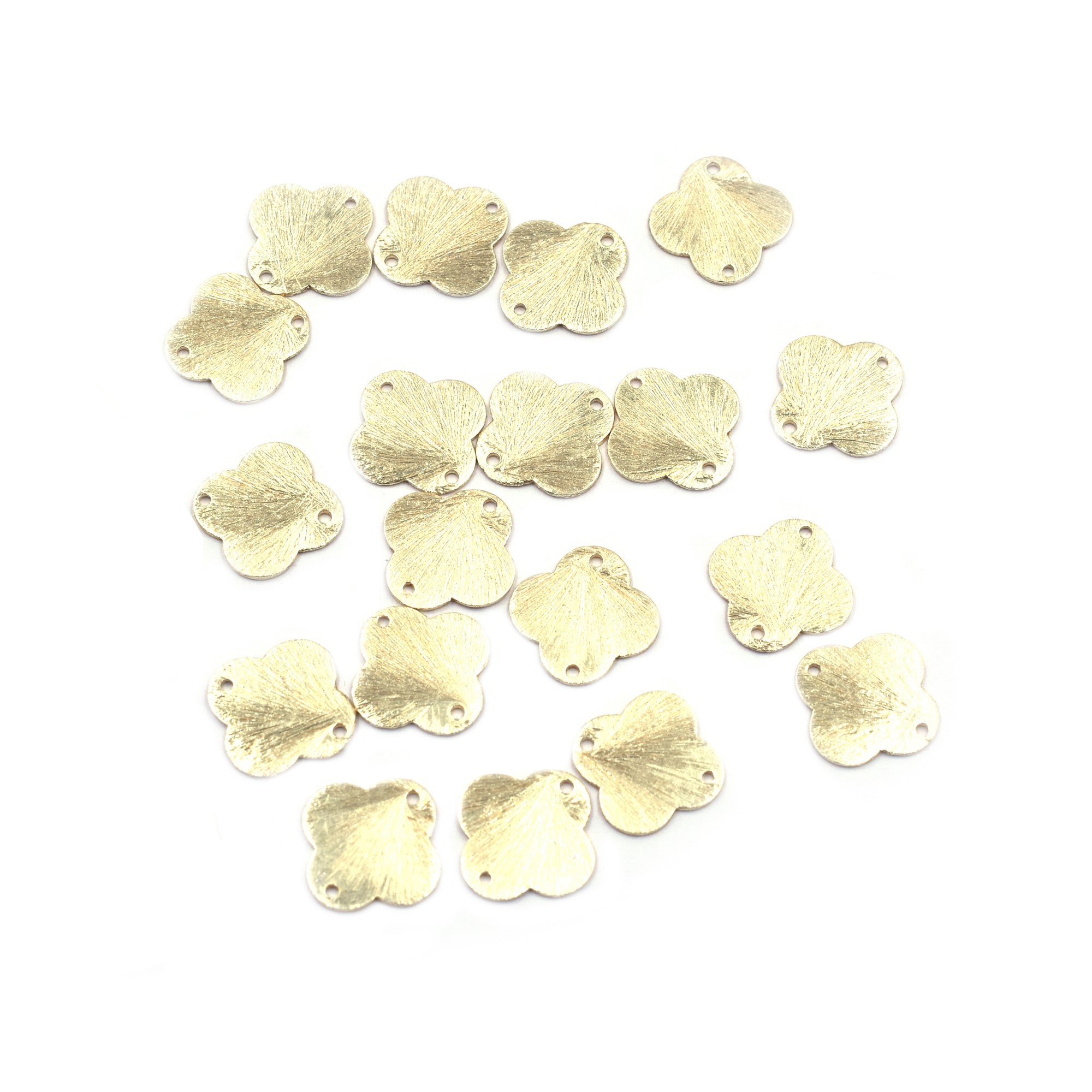 Gold Plated Beaded Clover Craft Supplies
