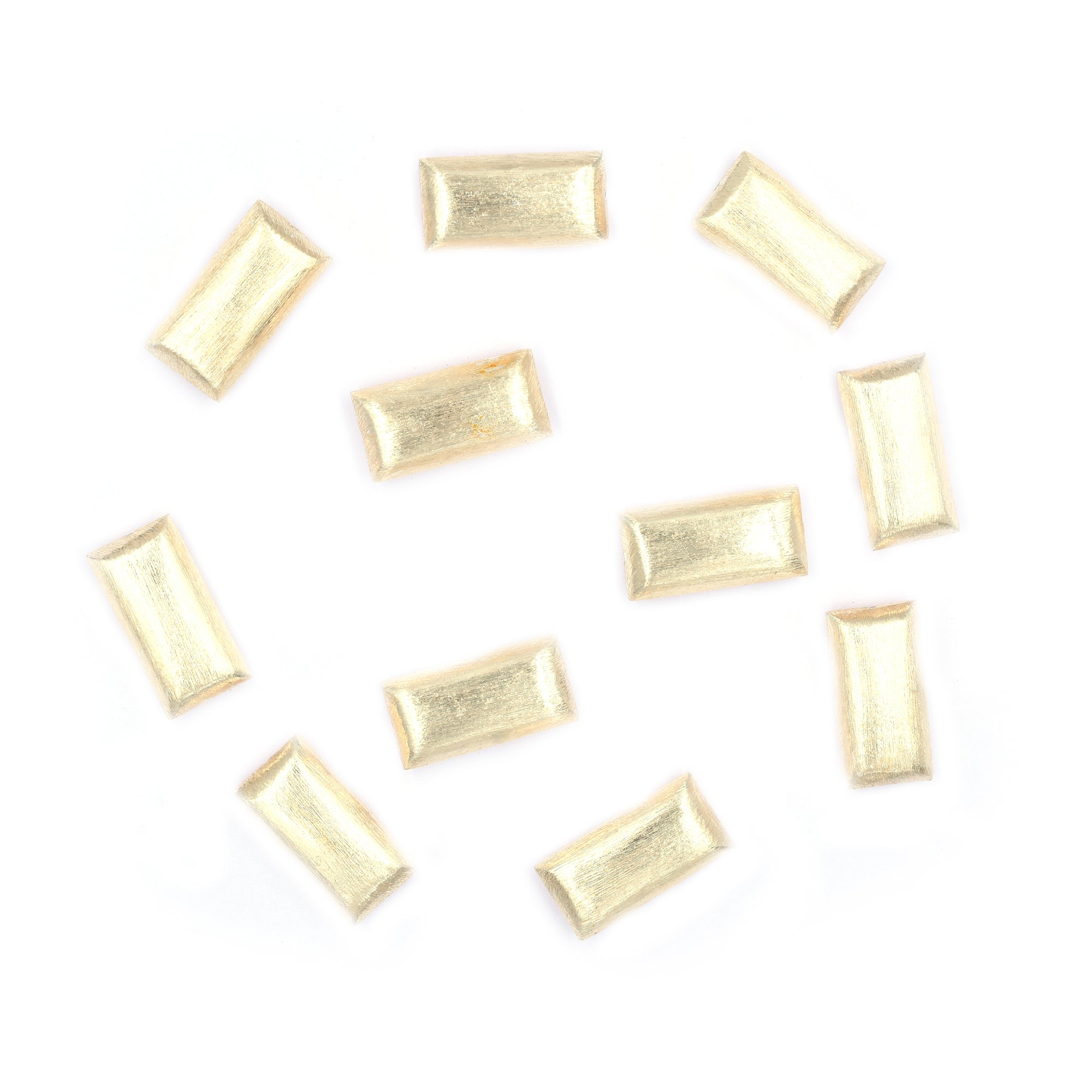 Gold Plated Biscuit Charms for Jewelry