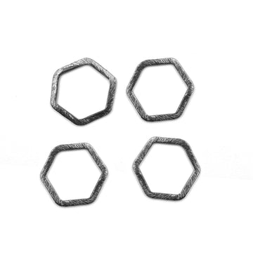 Gold triangle hoops connector