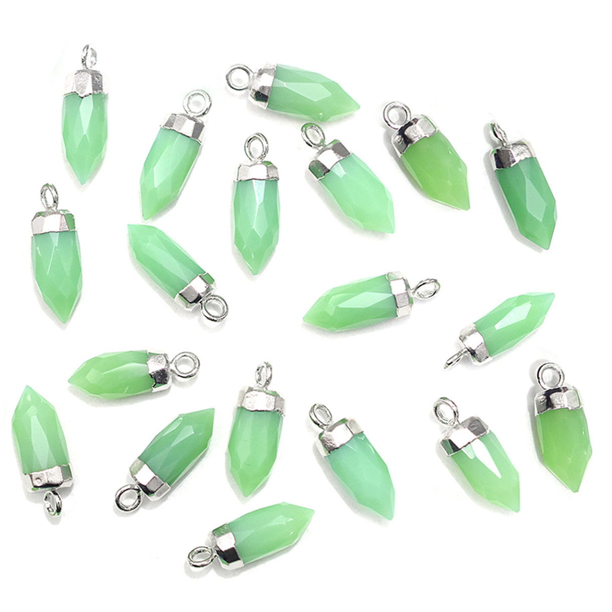 Handmade Chrysoprase Chalcedony Charms