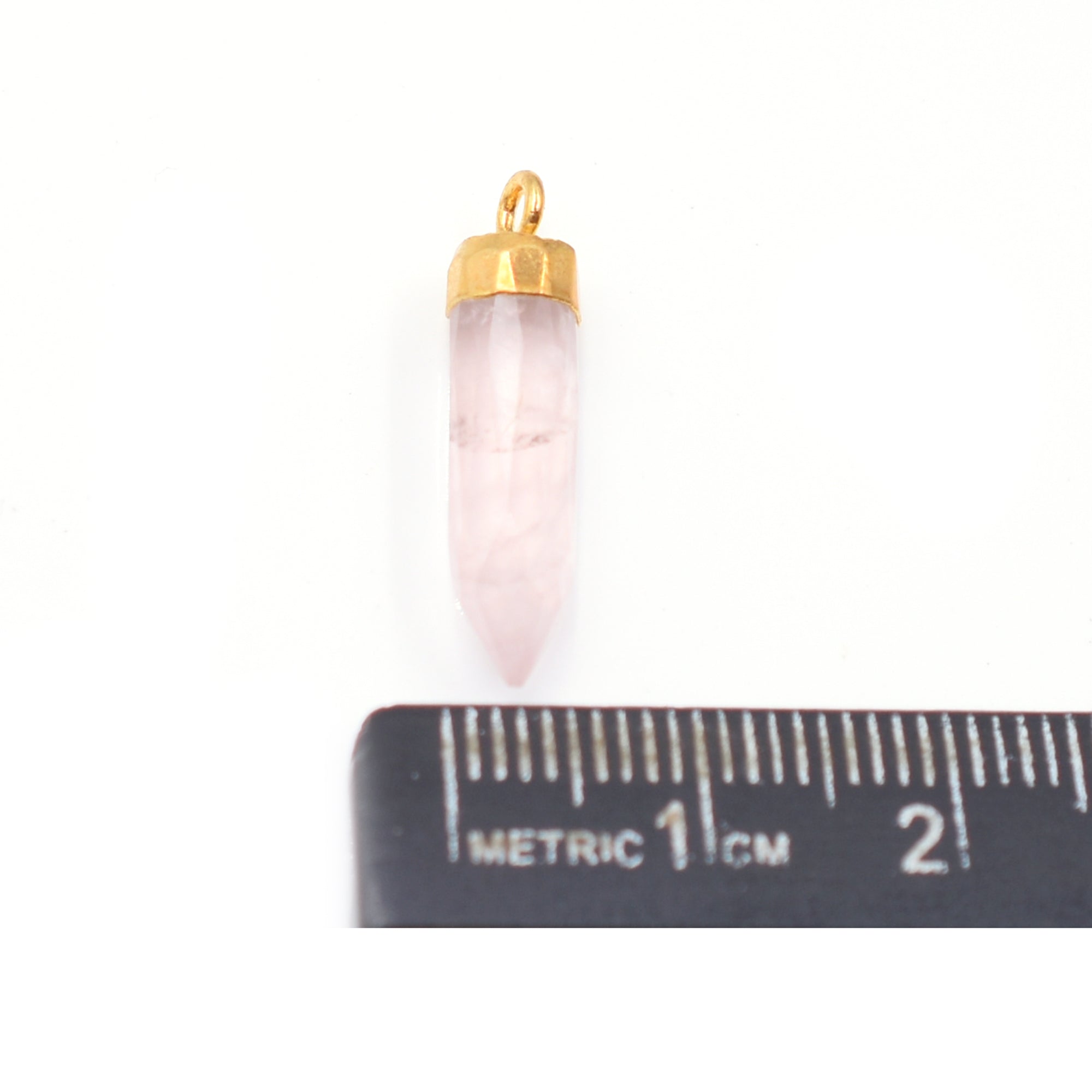 Handmade Rose Pendant with Bullet Shape Design