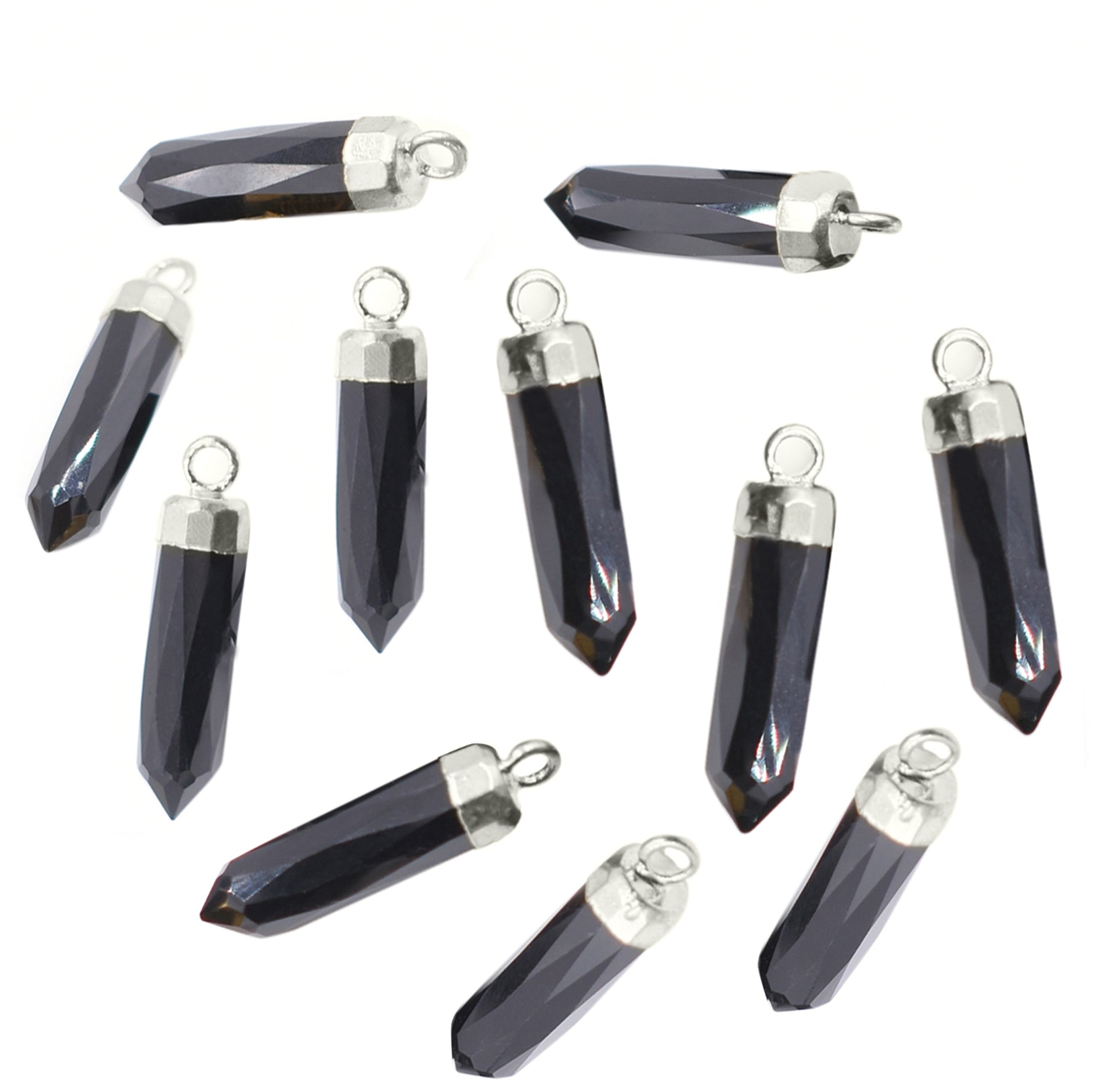 Handmade Silver Electroplated Onyx Pendant