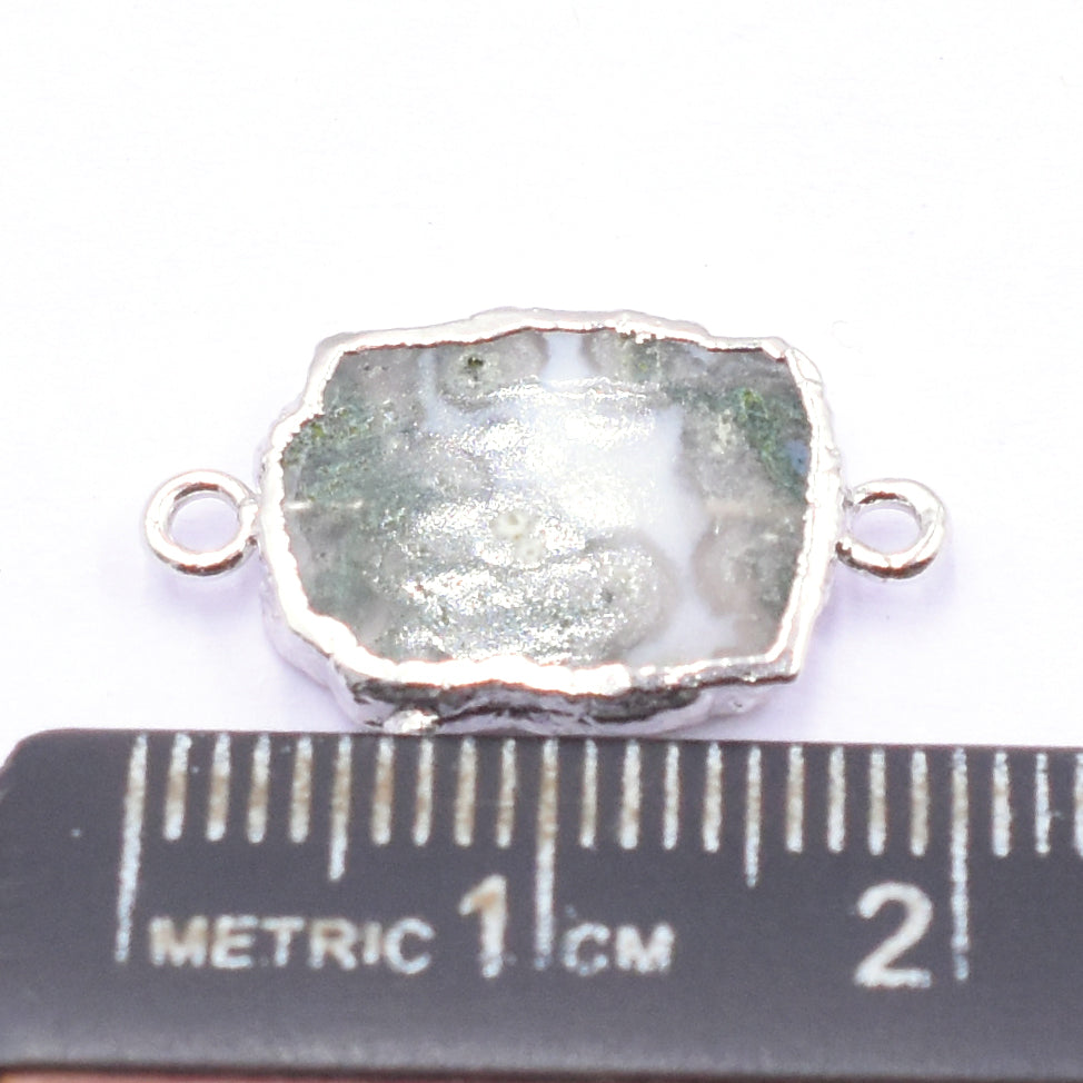 Handmade gemstone connector charm