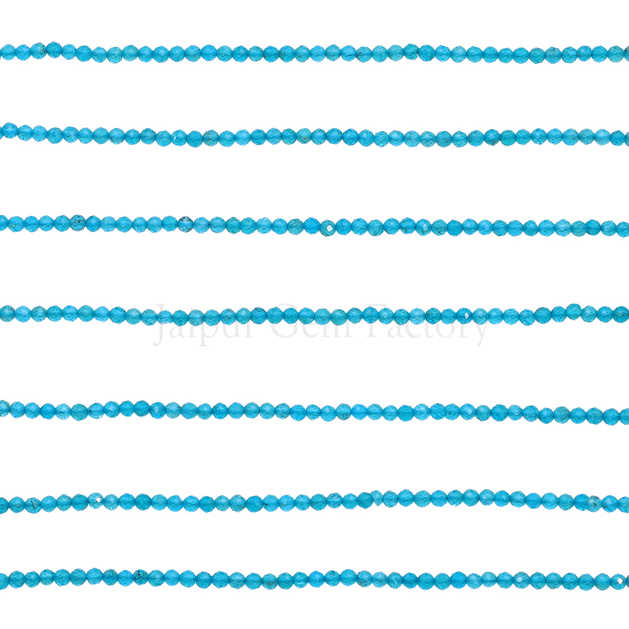 2-2.5 MM Apatite Faceted Round Beads