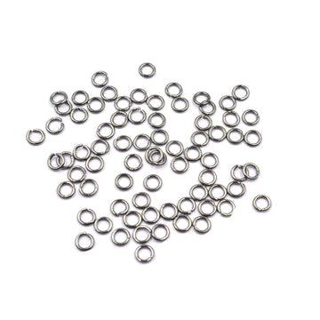 Jewelry Making Supplies – Black 6mm Jump Rings