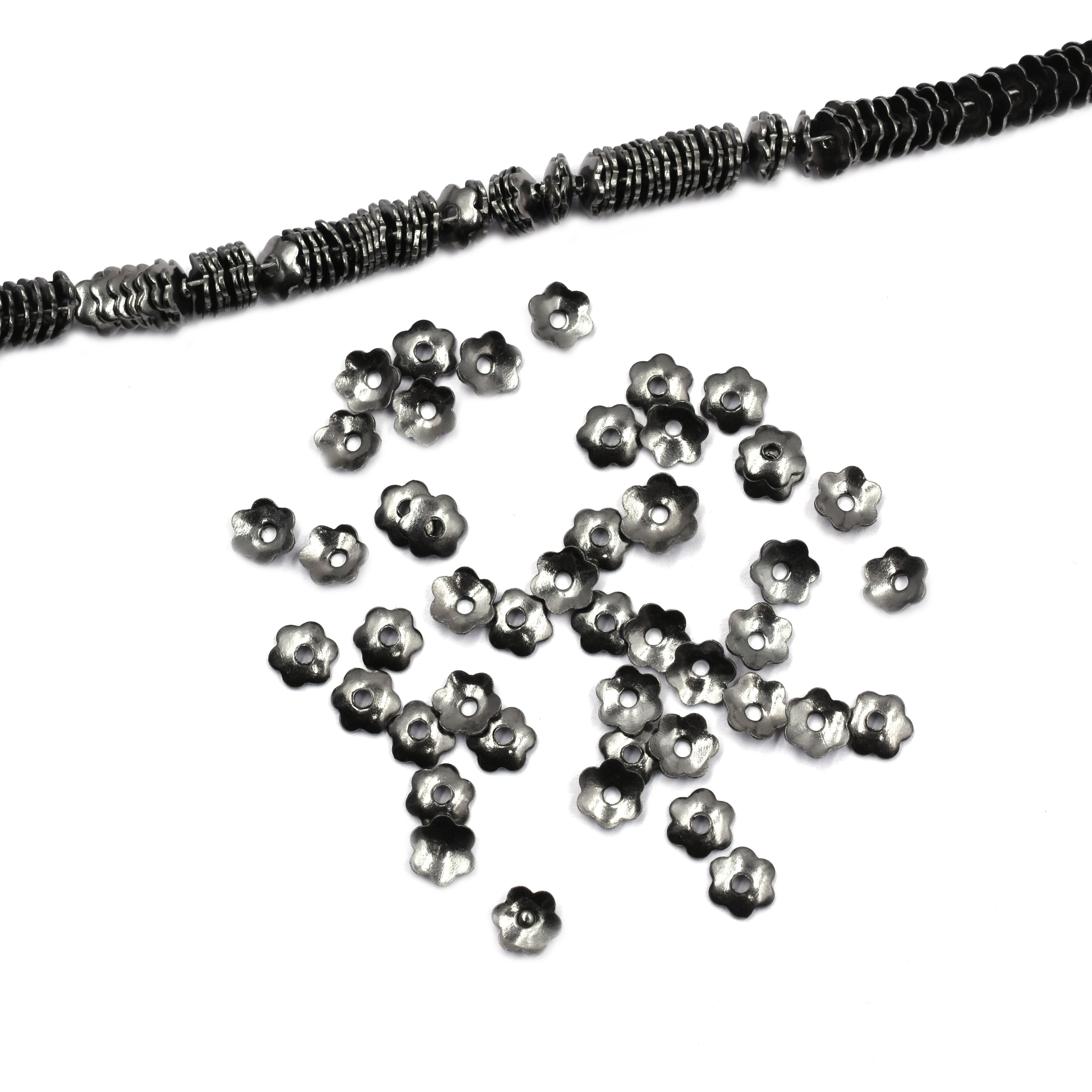 Jewelry findings – 5mm bead caps