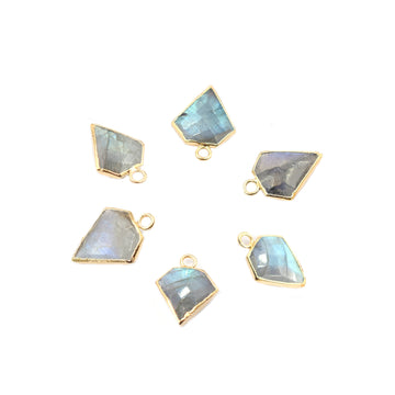 labradorite diamond cut pendant for jewelry