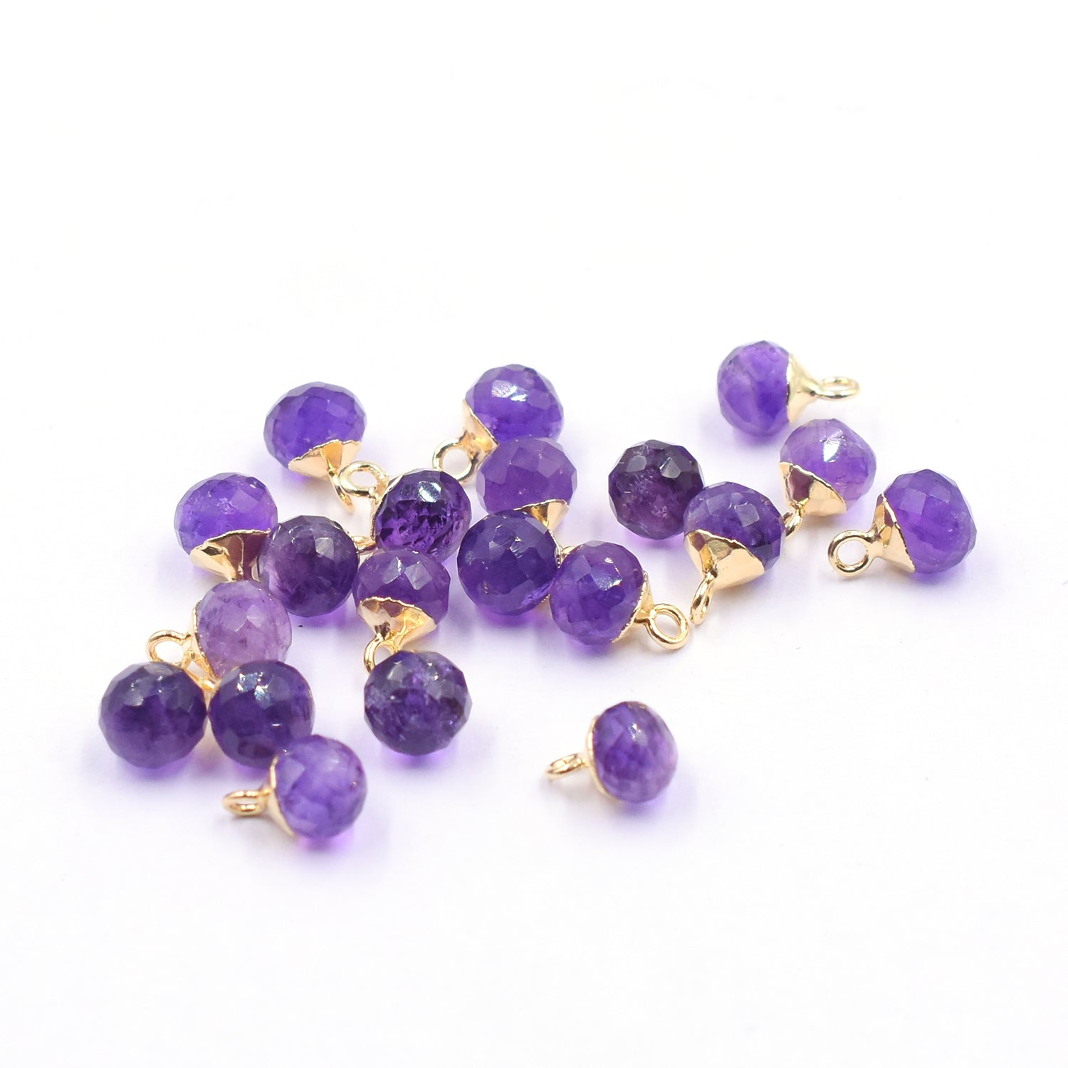 Natural Amethyst Beads Onion Shape