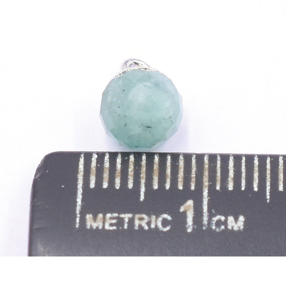 Onion Shape 6 MM Silver Electroplated Pendant