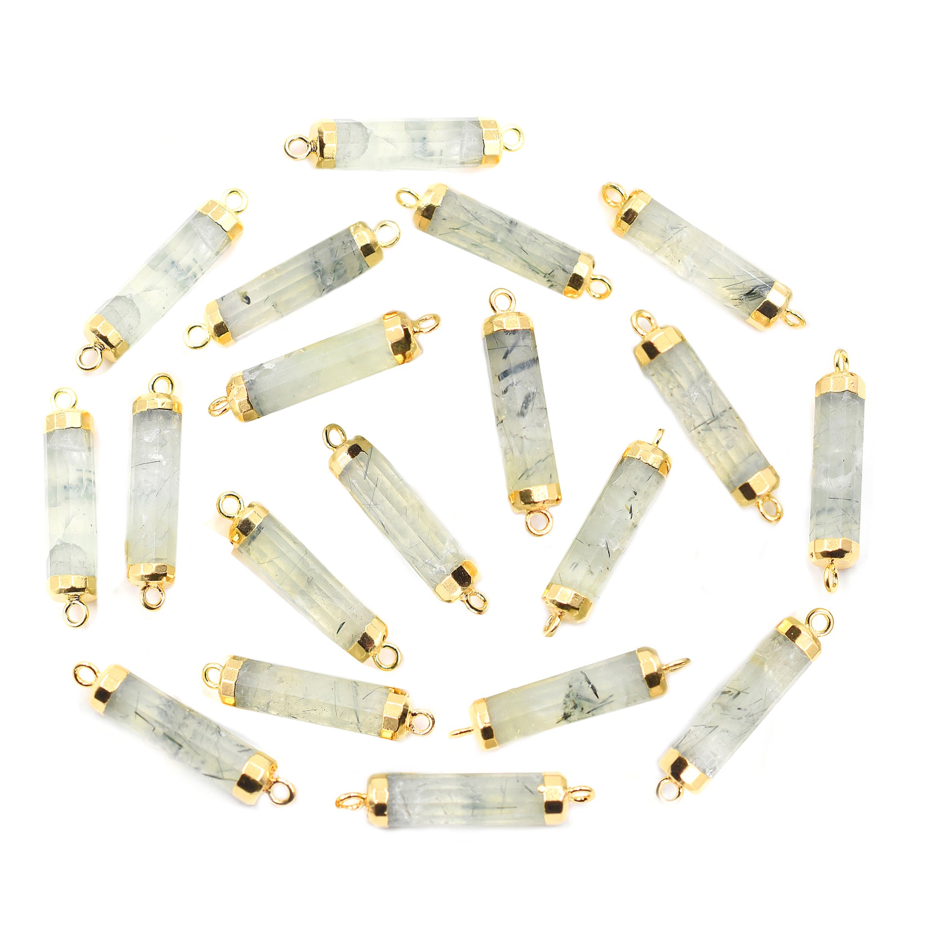 Prehnite gemstone jewelry charm