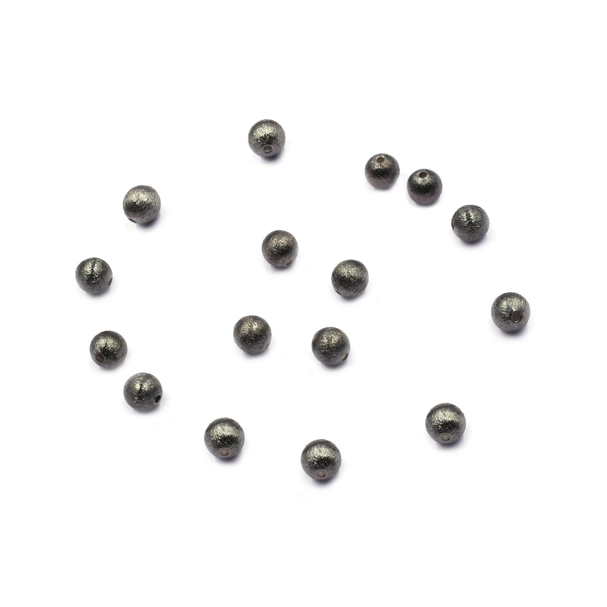 Premium 6mm beads showing detailed black copper texture